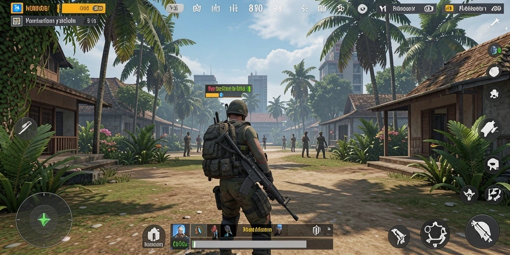 Tampilan grafis yang menakjubkan dari gameplay 8180.