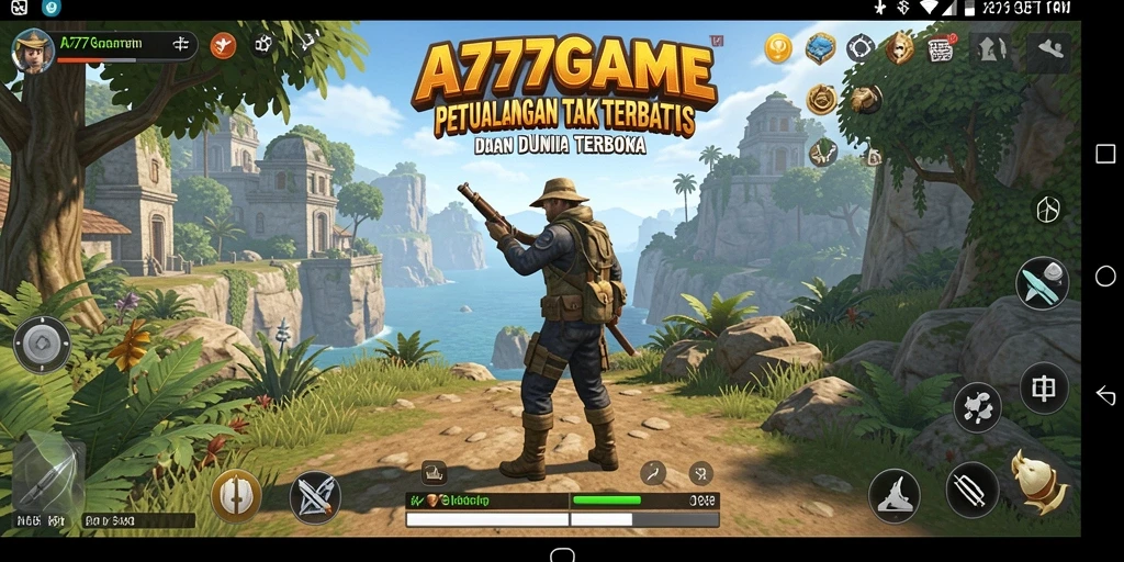 Tangkapan layar A777GAME dengan grafik menawan dan gameplay menarik.