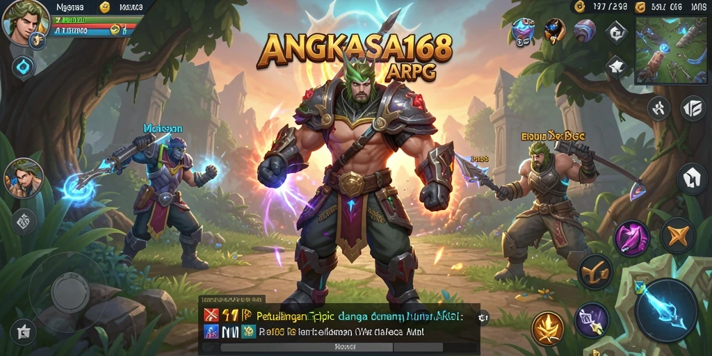 Ekspresi seru dalam pertarungan ARPG di ANGKASA168
