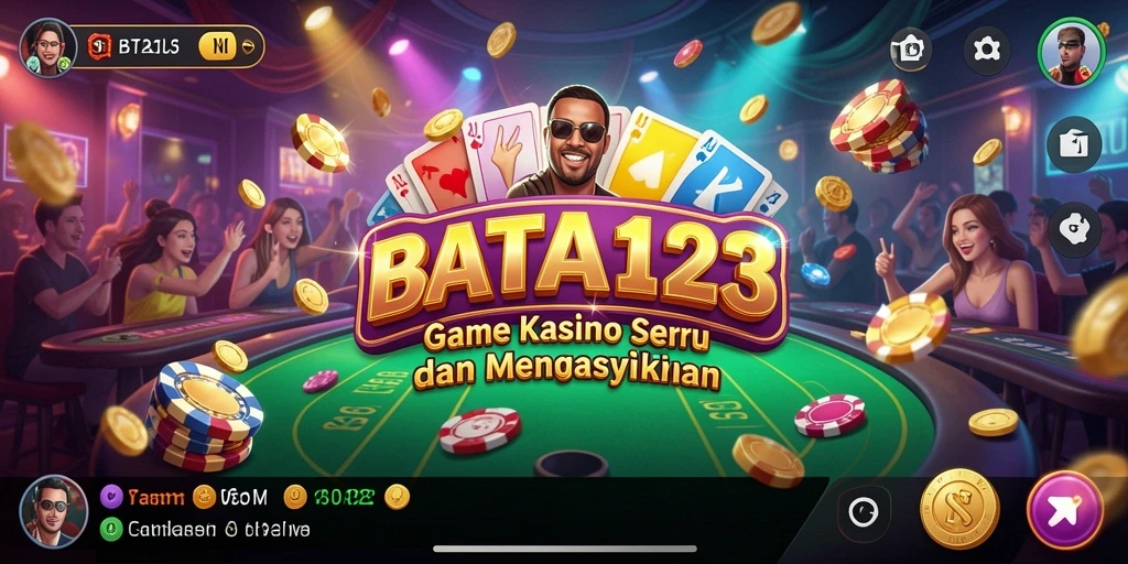 Tampilan antarmuka permainan Kasino yang menarik di BATA123.