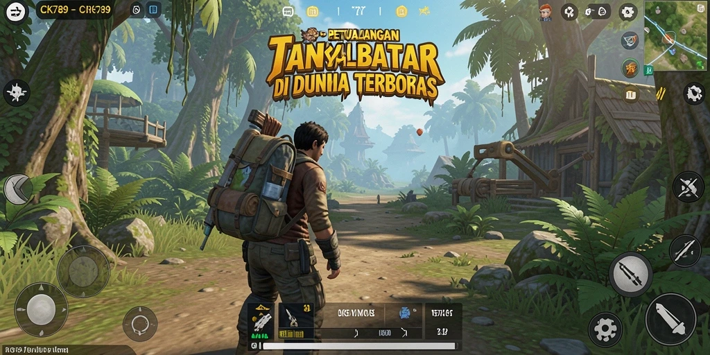 Gambaran gameplay CK789 di dunia terbuka yang luas.