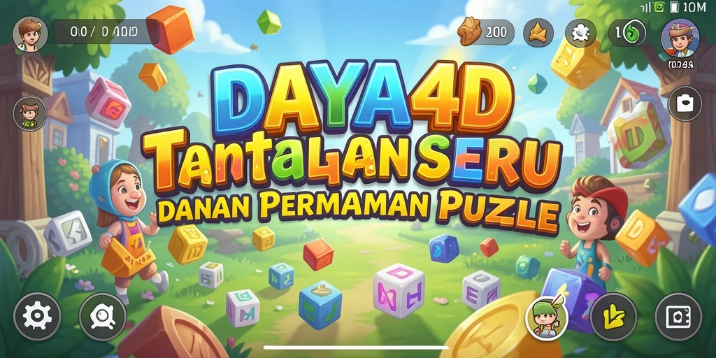 Tampilan screenshot DAYA4D menampilkan gameplay puzzle yang menarik.