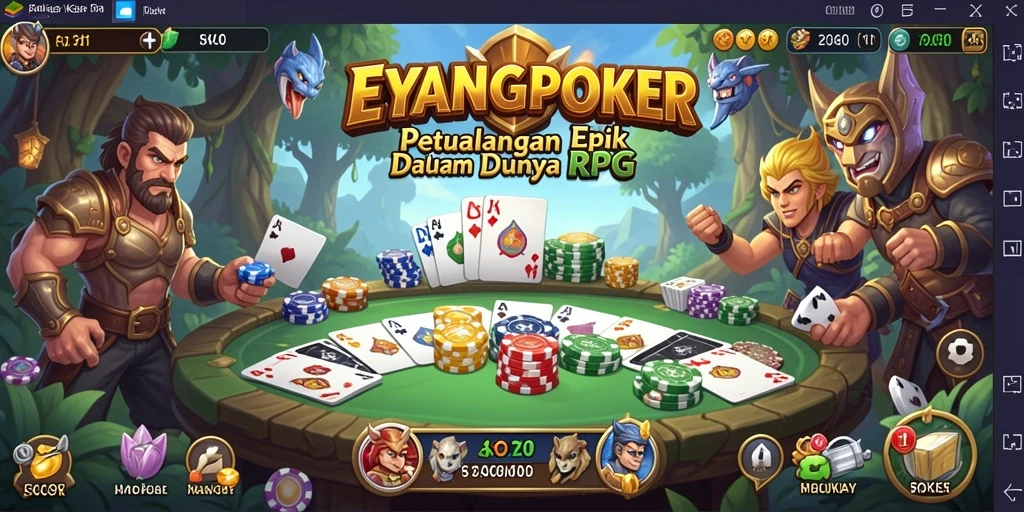 Tampilan gameplay seru dan adiktif dari EYANGPOKER.