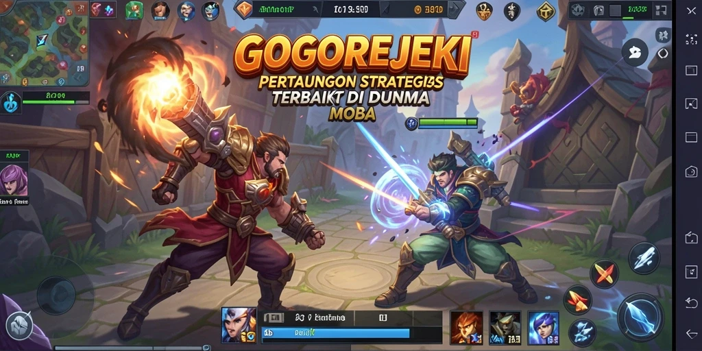 Gameplay menegangkan dalam pertarungan tim strategis di GOGOREJEKI.