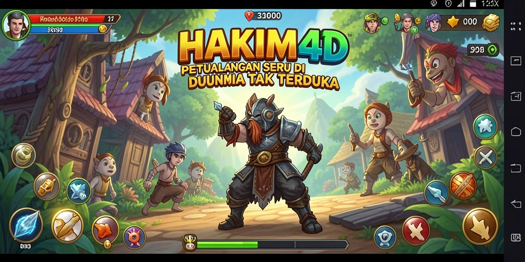 Screenshot gameplay HAKIM4D menampilkan aksi petualangan yang mendebarkan.