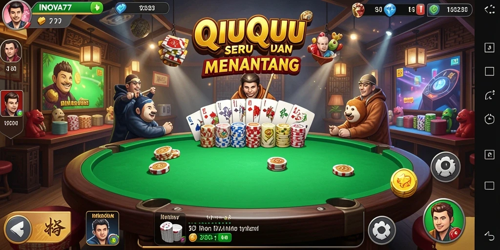 Screenshot gameplay QiuQiu yang menegangkan dan seru.