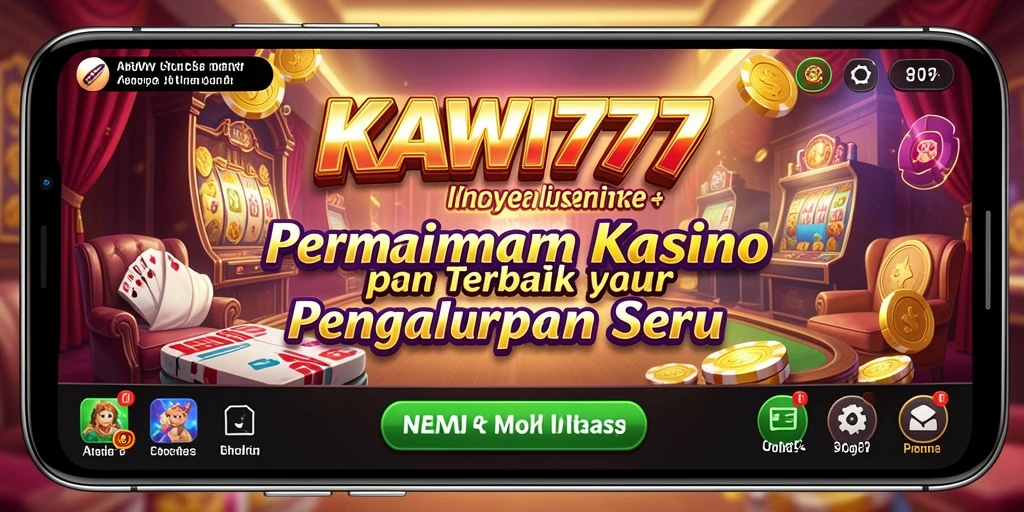 Tampilan seru gameplay Kasino dari KAWI777 dengan berbagai permainan menantang.