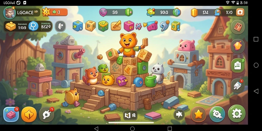 Tangkapan layar gameplay menampilkan tantangan puzzle menarik
