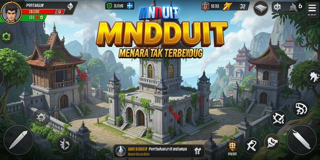 Tampilan gameplay MNDUIT yang seru dan penuh strategi.