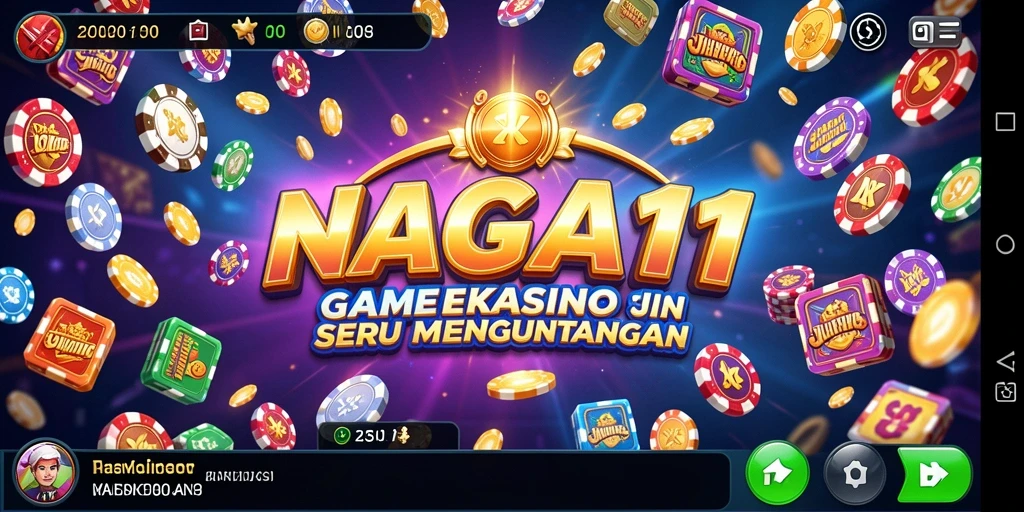 Screenshot gameplay NAGA11 yang menampilkan keseruan permainan Kasino.