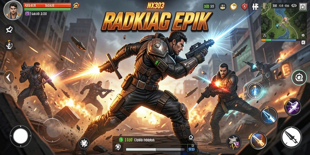 Tampilan gameplay menarik dari NX303 dengan aksi yang mendebarkan.