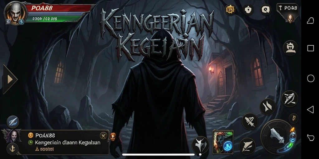 Gameplay menyeramkan POA88 menampilkan kegelapan dan makhluk mengerikan.