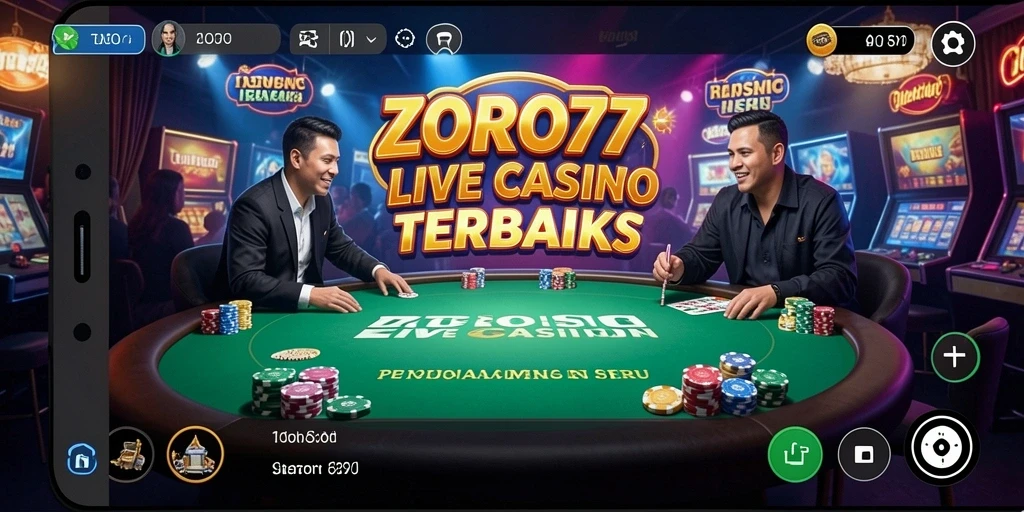 Tampilan gameplay langsung ZORO77 dengan dealer profesional.