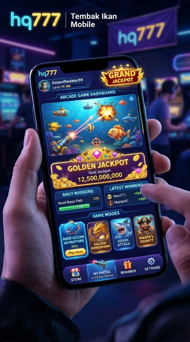 Screenshot fitur unduh aplikasi di hq777.